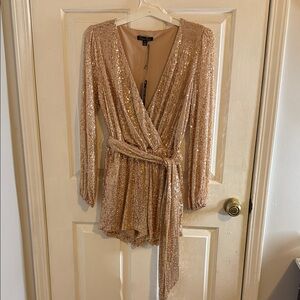 Elegant Sequin Romper